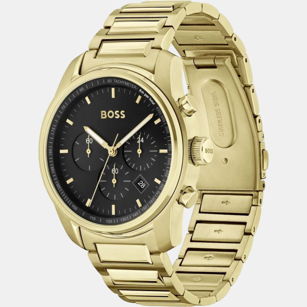 Boss Men Round Black watch