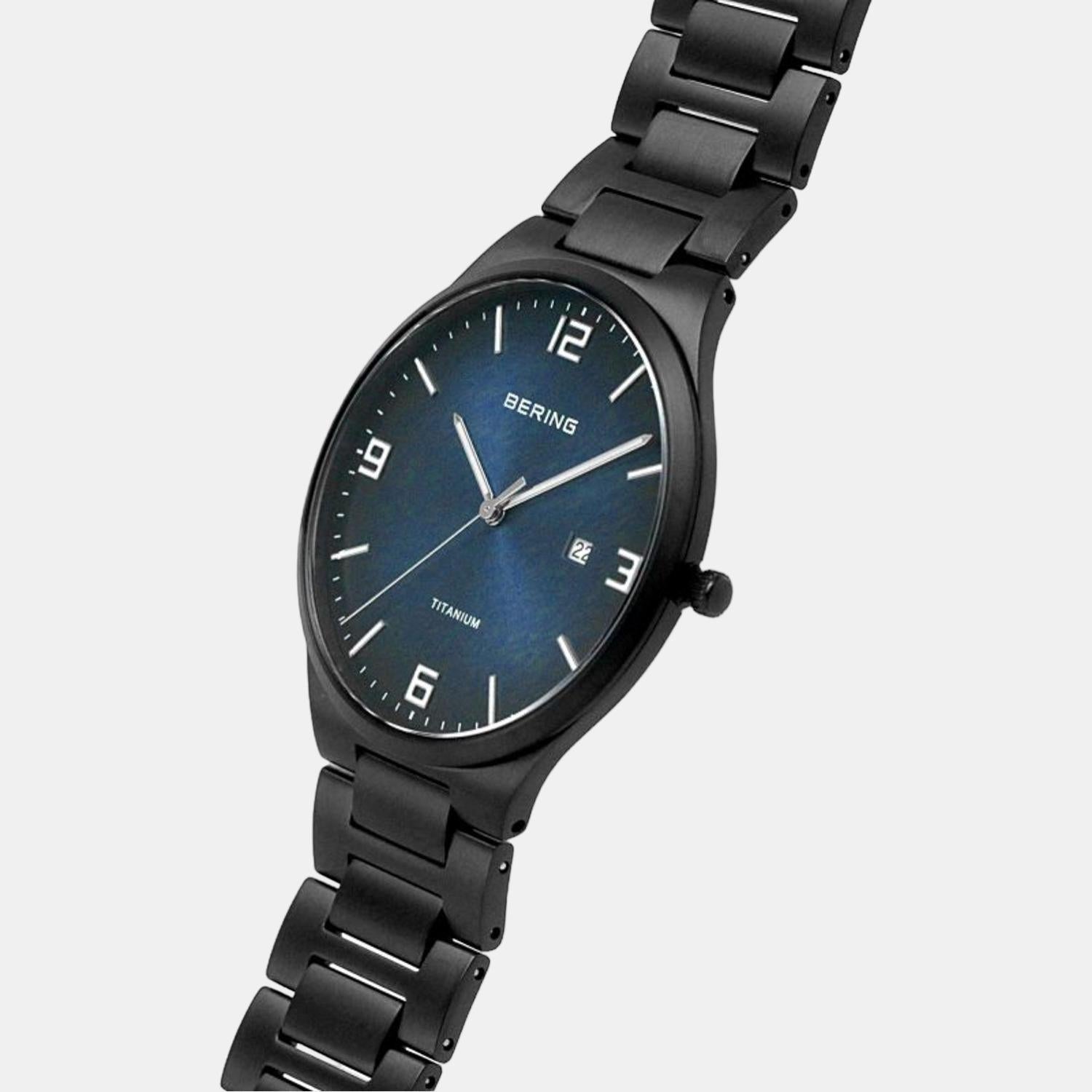 Bering Men Round Black watch