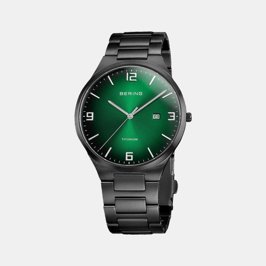 Male Green Analog Stainless Steel Watch 15240-728