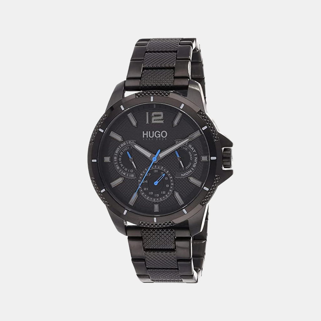 Boss Round Black Chronograph watch