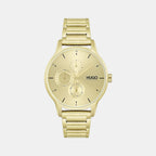 Boss Round Gold Chronograph watch