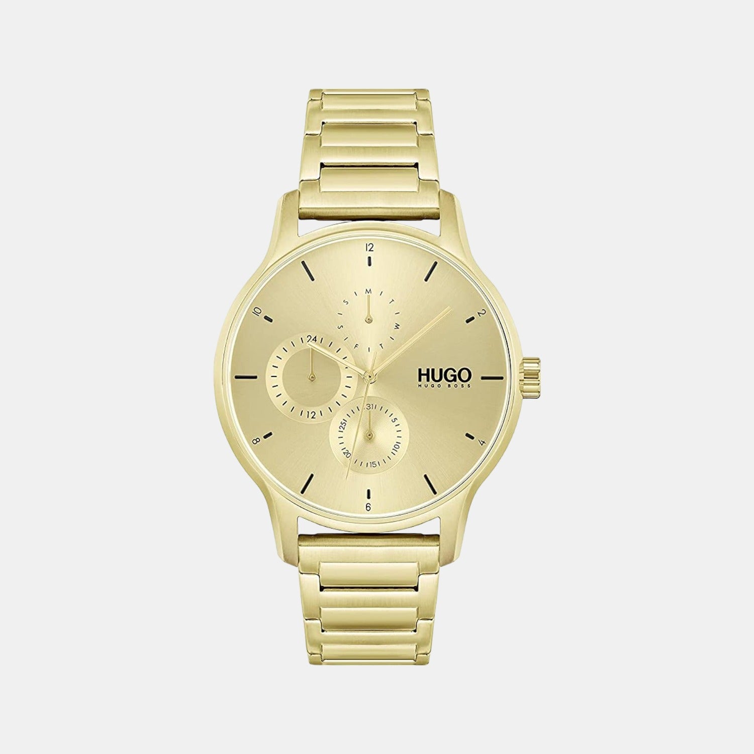 Boss Round Gold Chronograph watch