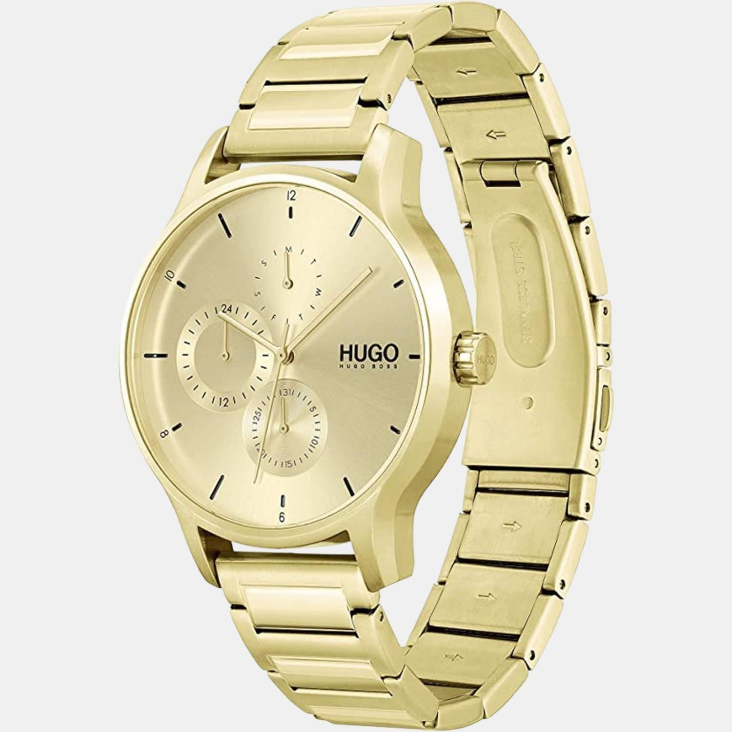 Boss Men Round Gold watch