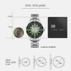 0 Men Automatic Green Dial Analog Stainless Steel Watch R32149318