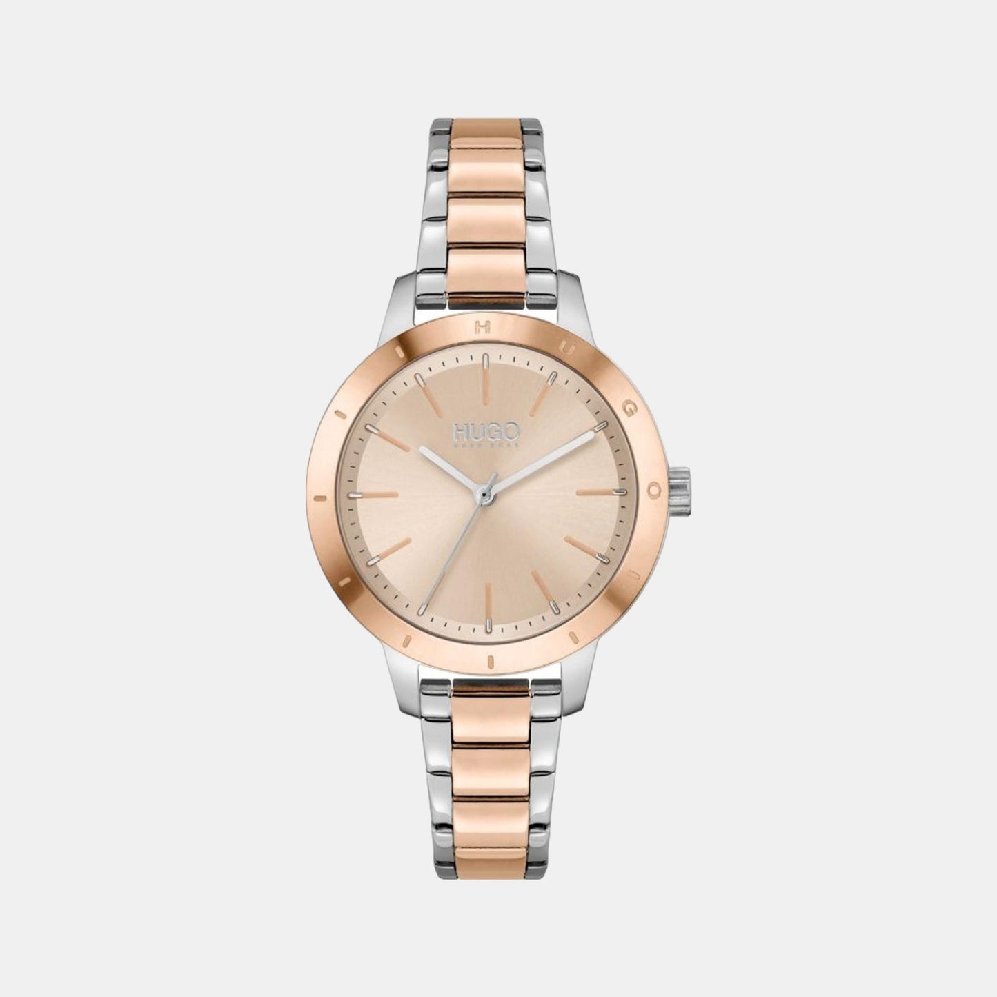 Female Rose Gold Analog Stainless Steel Watch 1540106