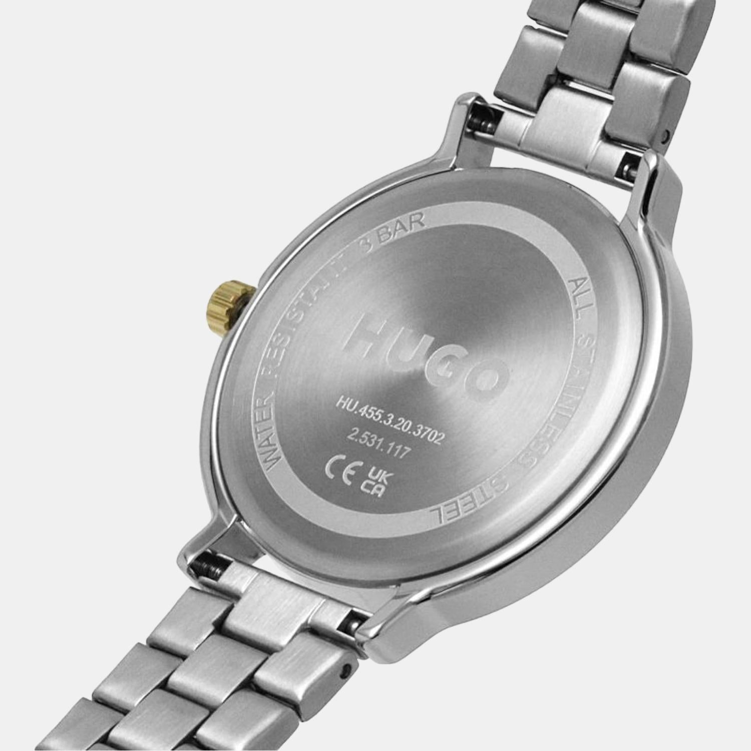 Boss 30 mm Silver Quartz watch