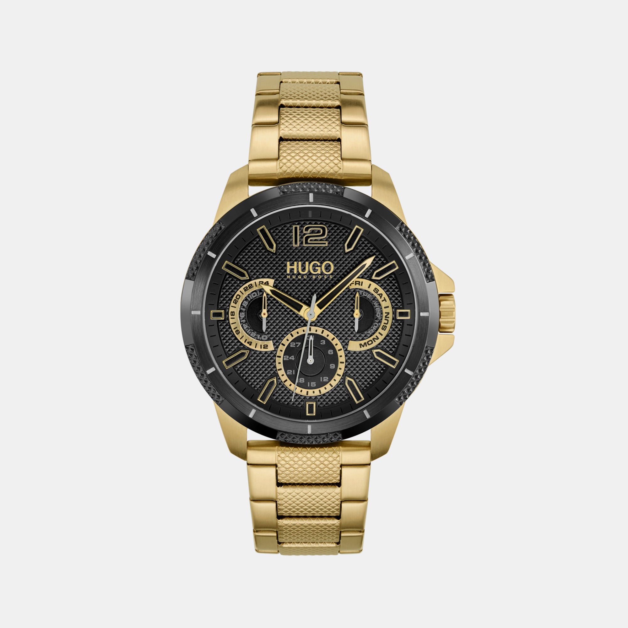 Boss Round Black Chronograph watch