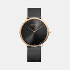 Bering Round Black Analog watch