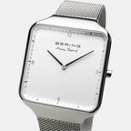 Bering Stainless Steel Rectangular watch