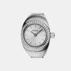 Fossil Round Silver Analog watch