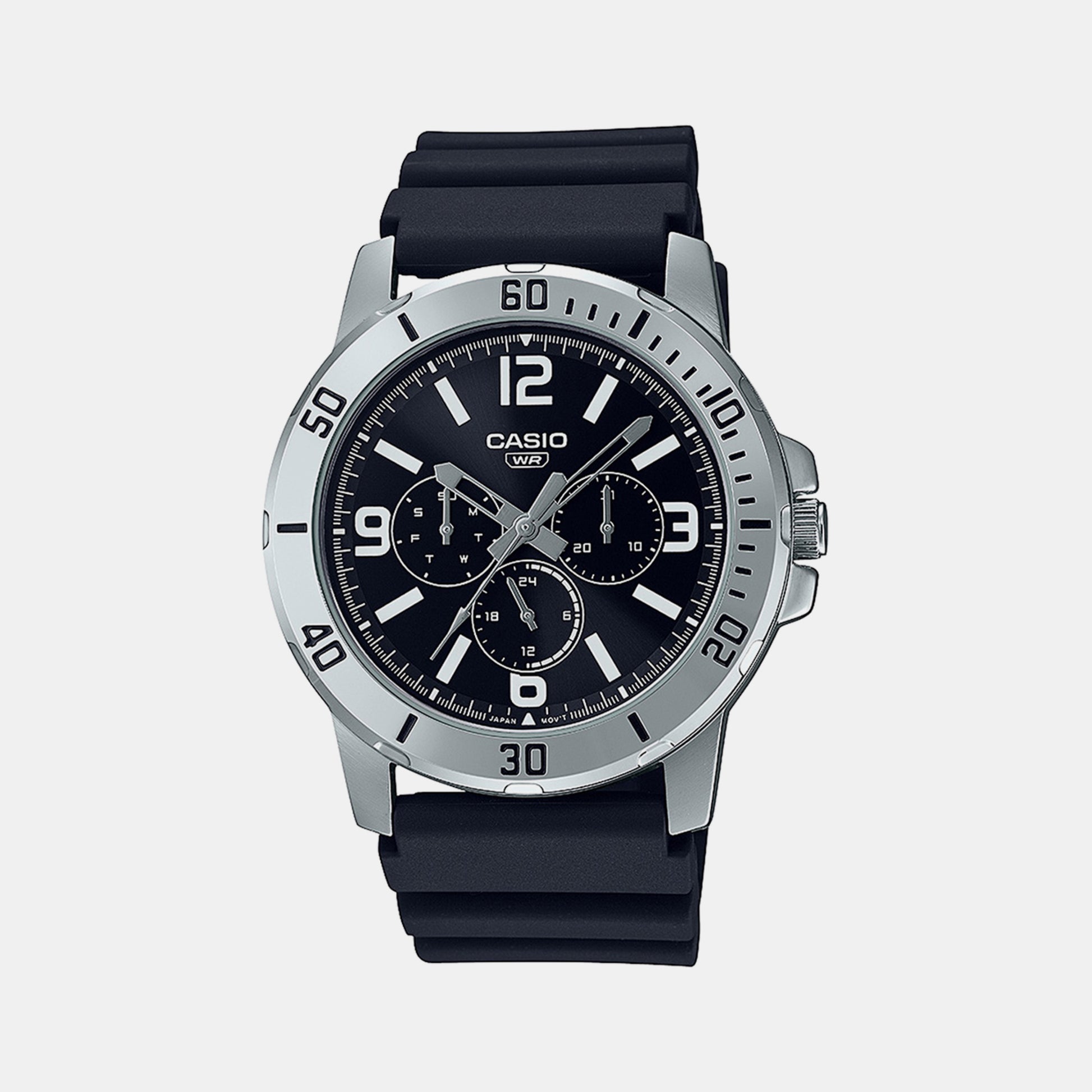 Male Black Chronograph Resin Watch A2143