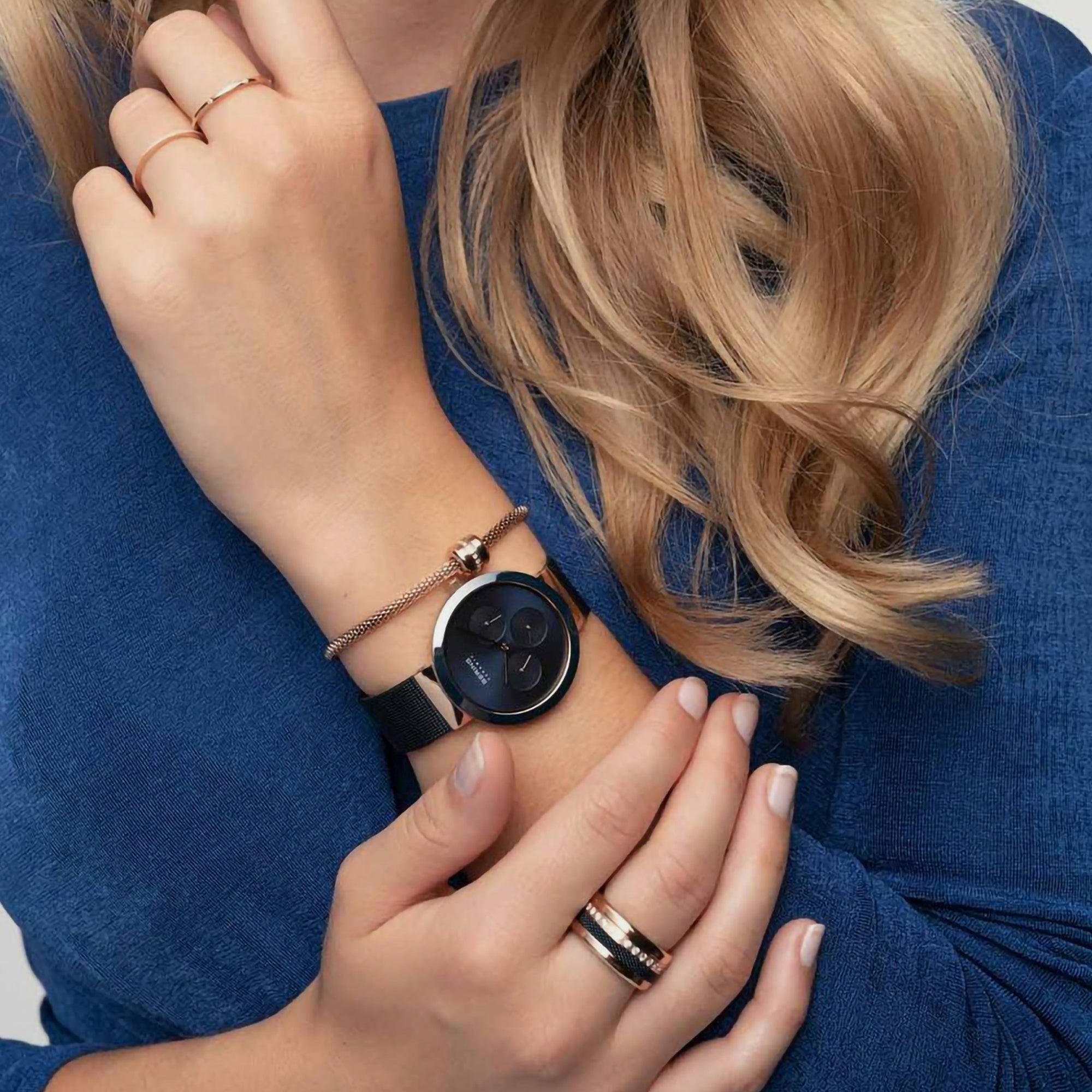 Bering Stainless Steel Round watch