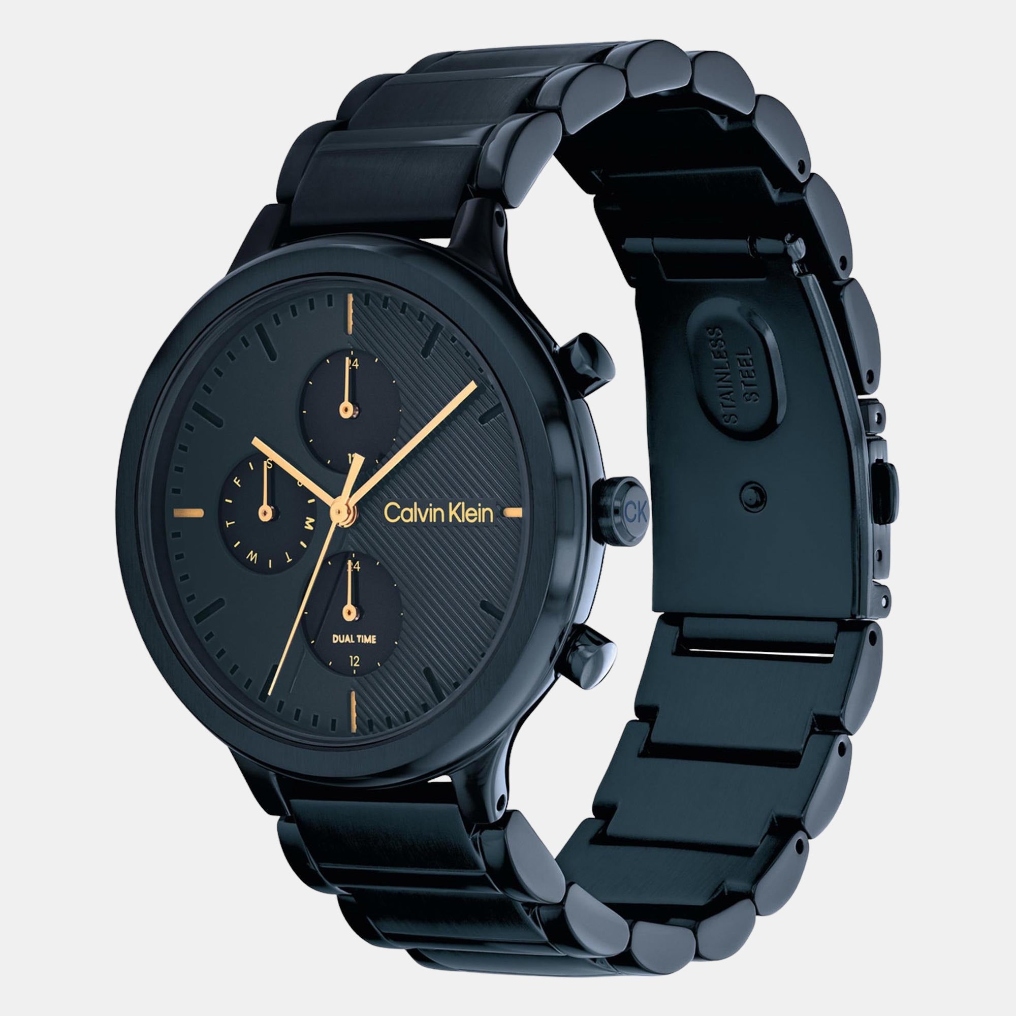 Energize Women Quartz Black Dial Chronograph Stainless Steel Watch 25200242