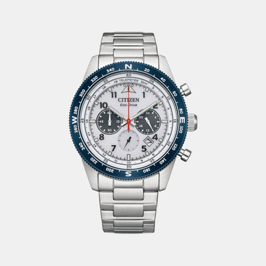Male Stainless Steel Eco-Drive Chronograph Watch CA4554-84H
