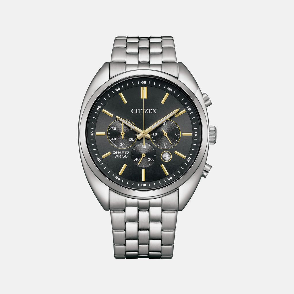 Citizen Round Black Chronograph watch