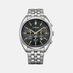 Citizen Round Black Chronograph watch