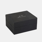 Hampton Men Quartz Black Dial Analog Stainless Steel Watch AX7101