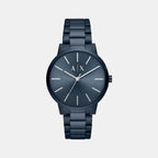 Armani Exchange Round Blue Analog watch
