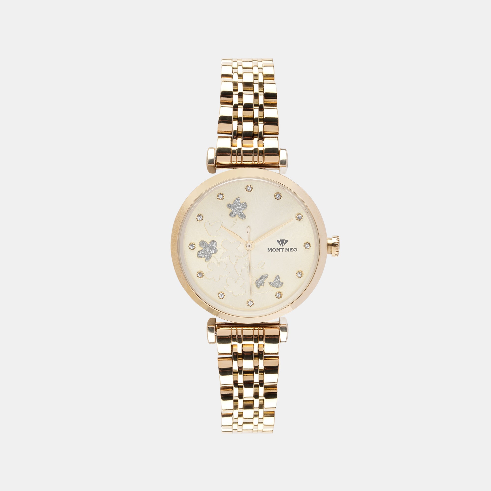 Mont Neo Round Gold Analog watch