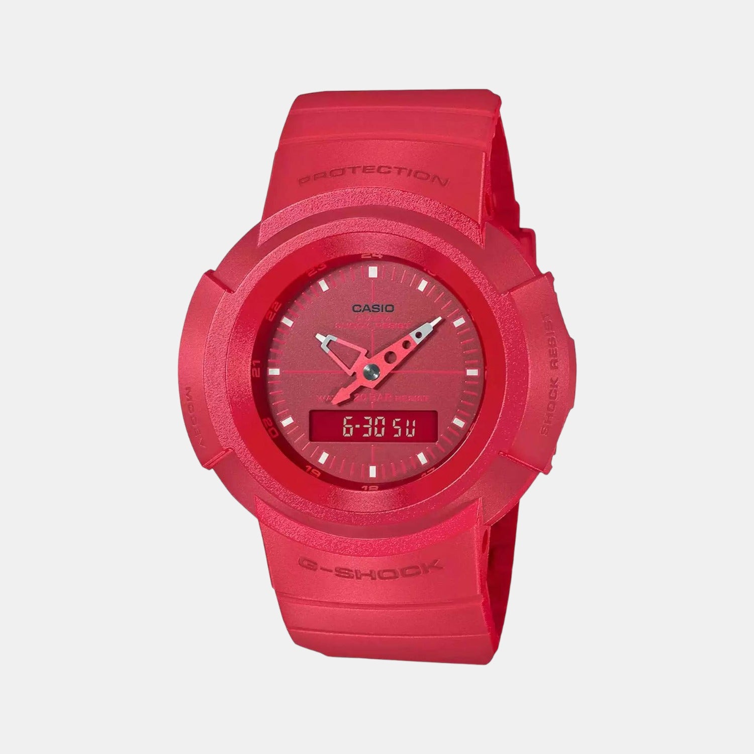 Casio Round Red Analog-Digital watch