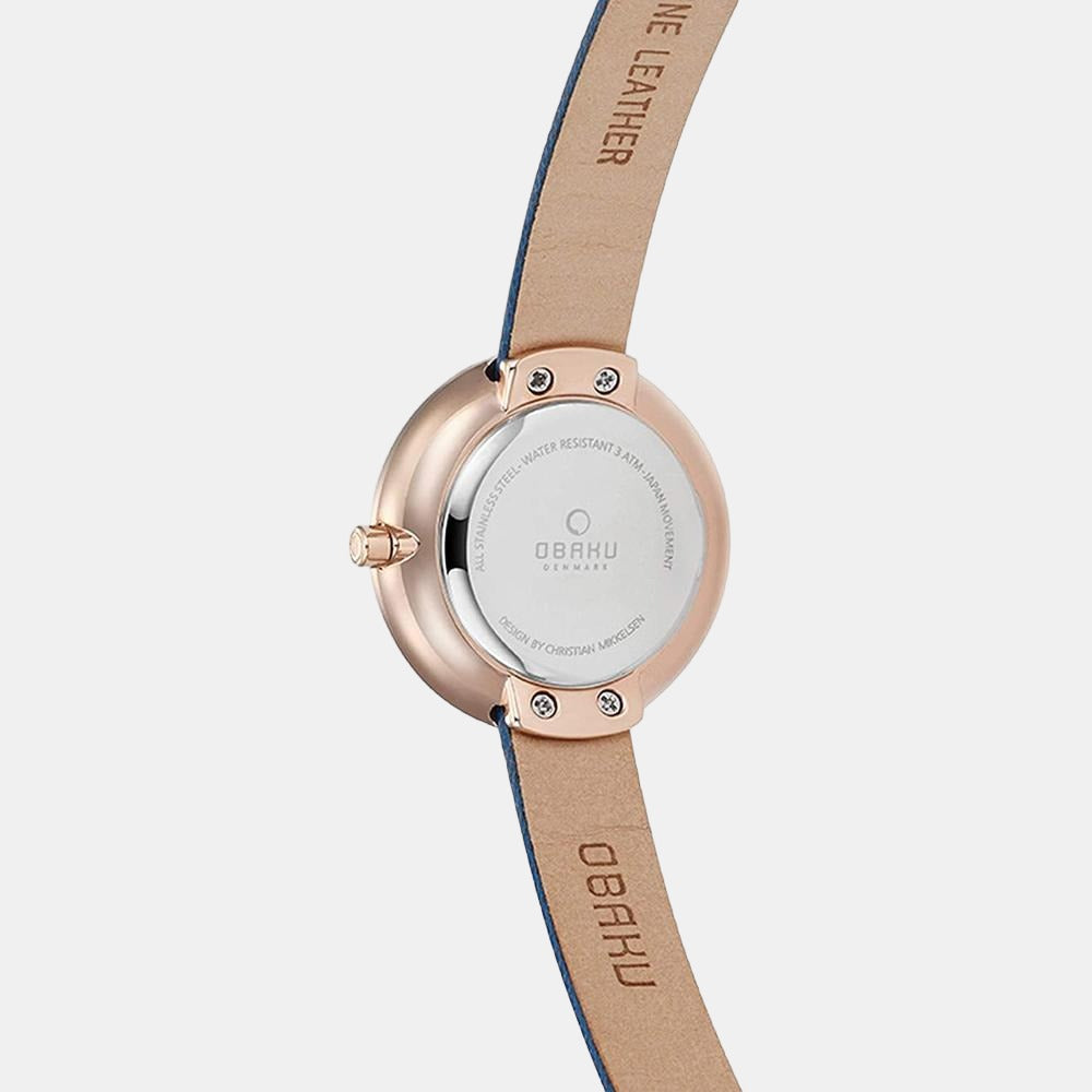Obaku Women Round Blue watch
