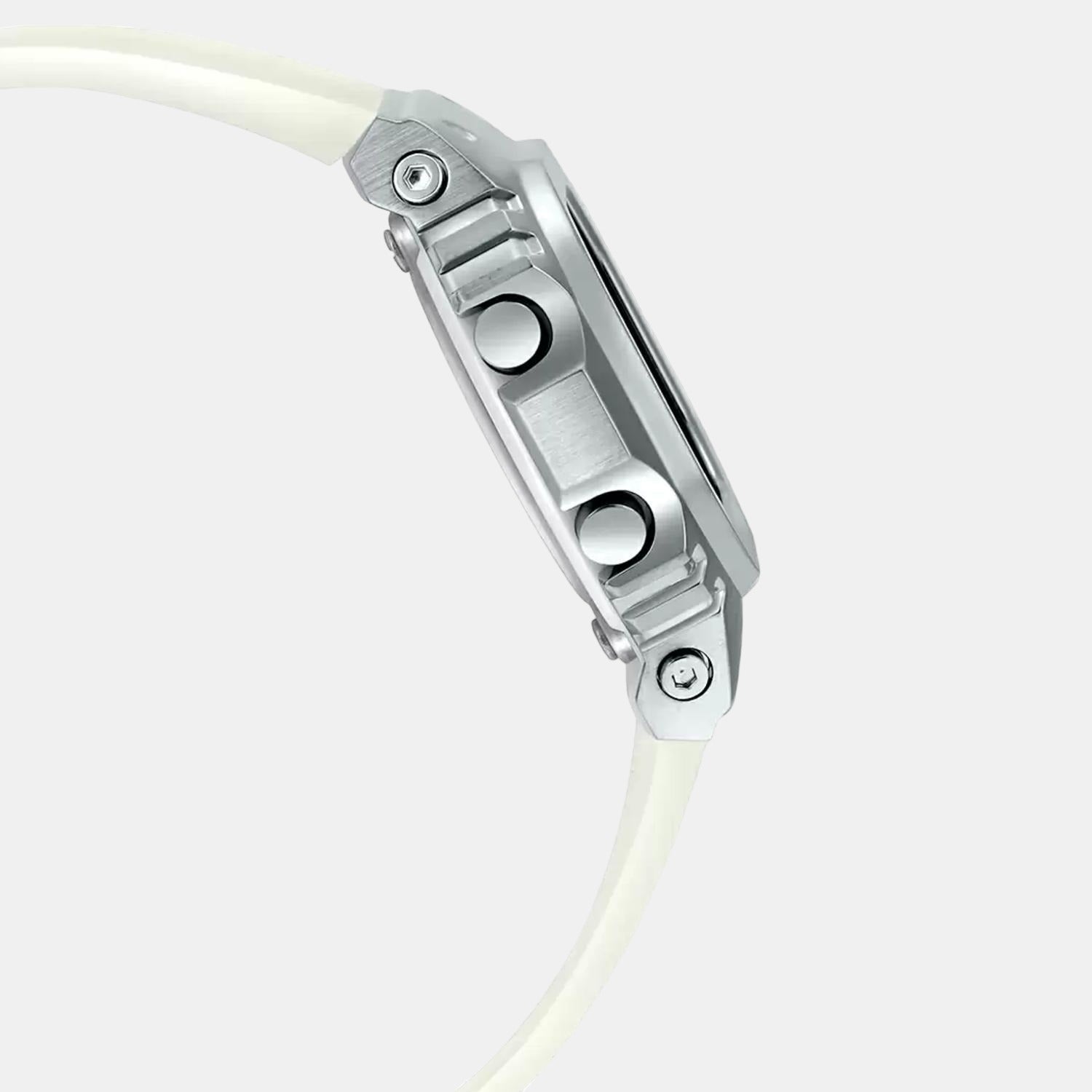 G-Shock Women Quartz White Dial Digital Resin Watch G1104