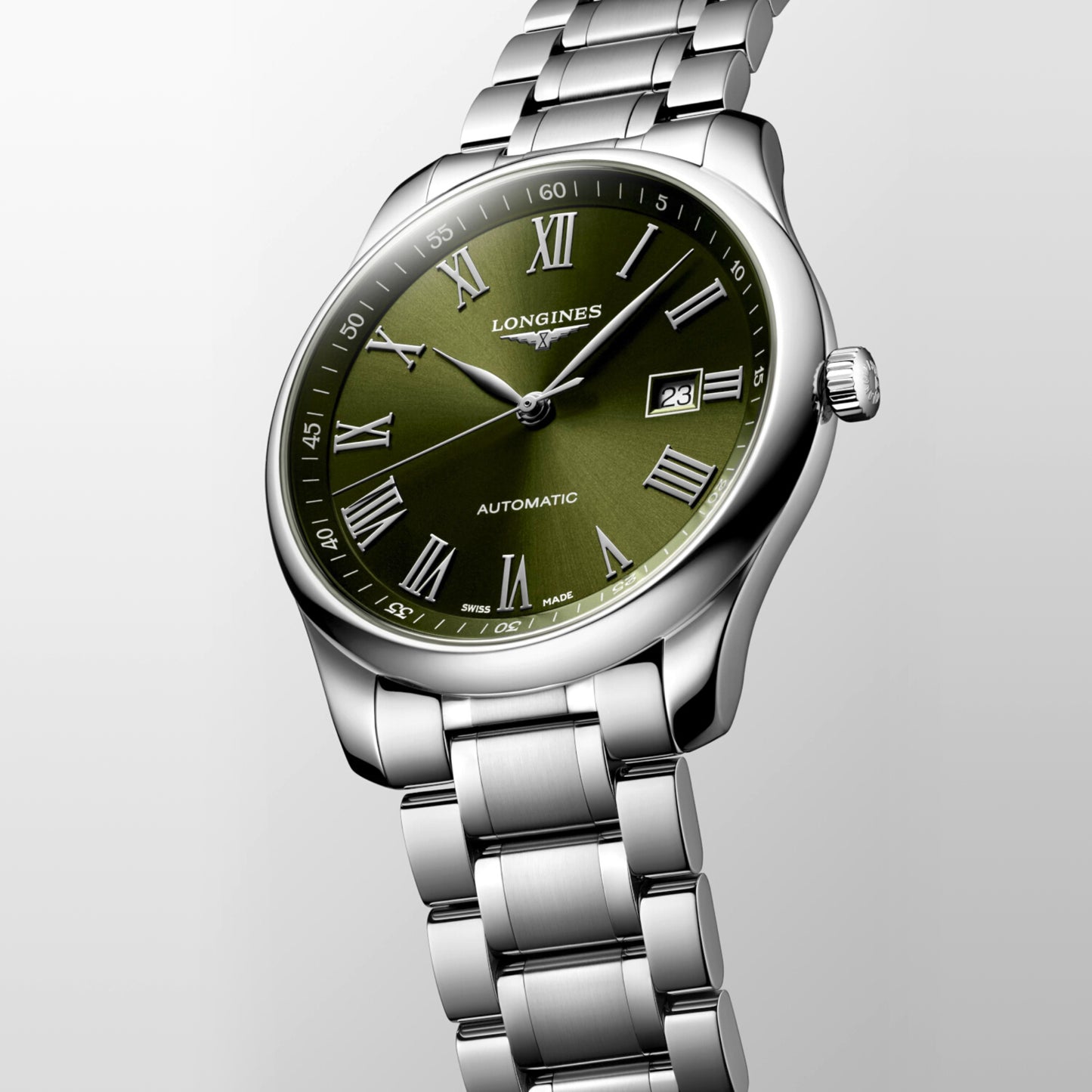 Female Green Automatic Stainless Steel Watch L28934096
