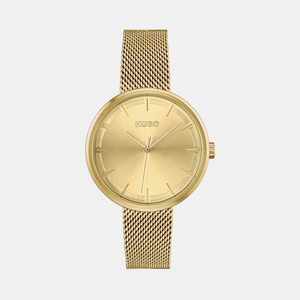 Boss Round Gold Analog watch