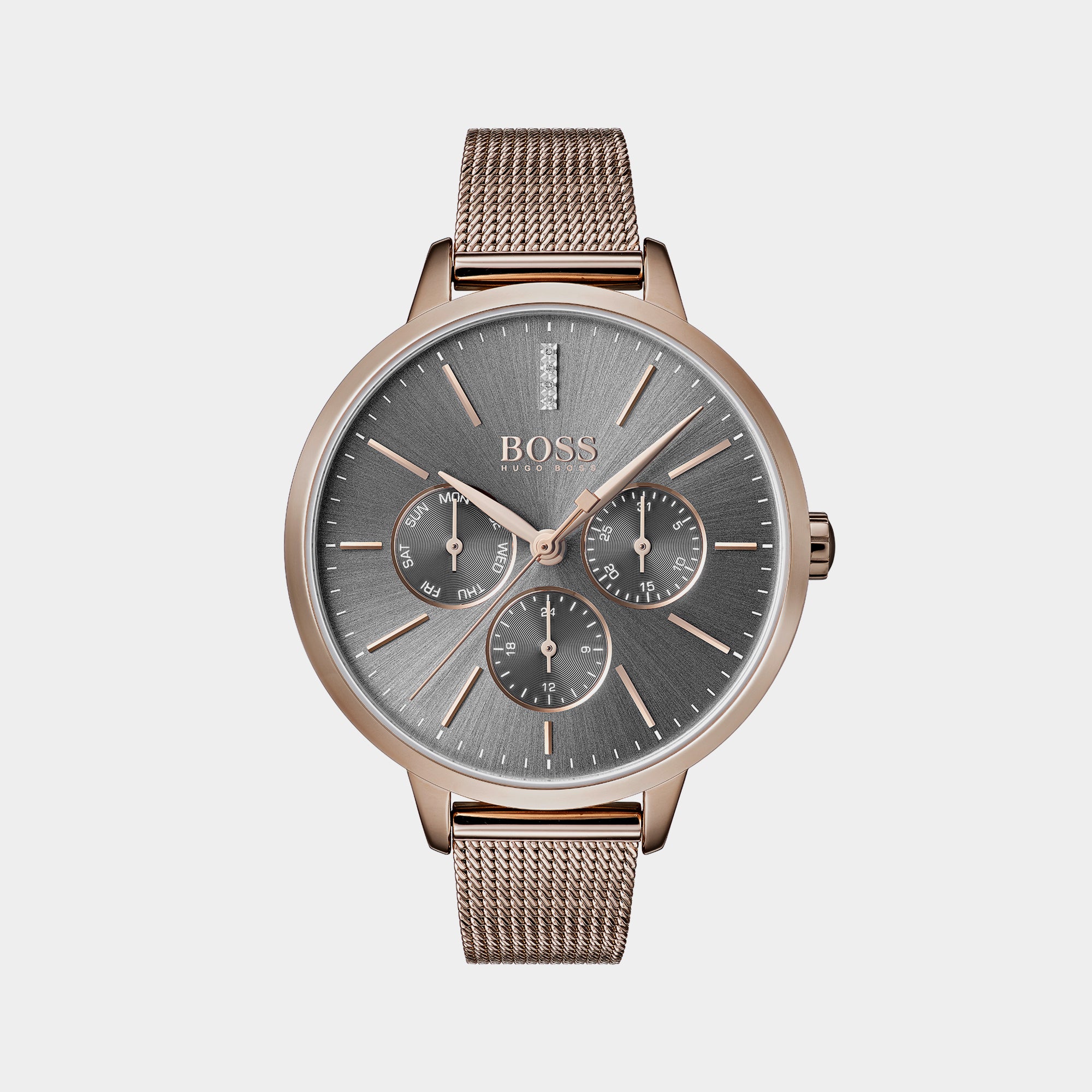 Boss Round Grey Chronograph watch