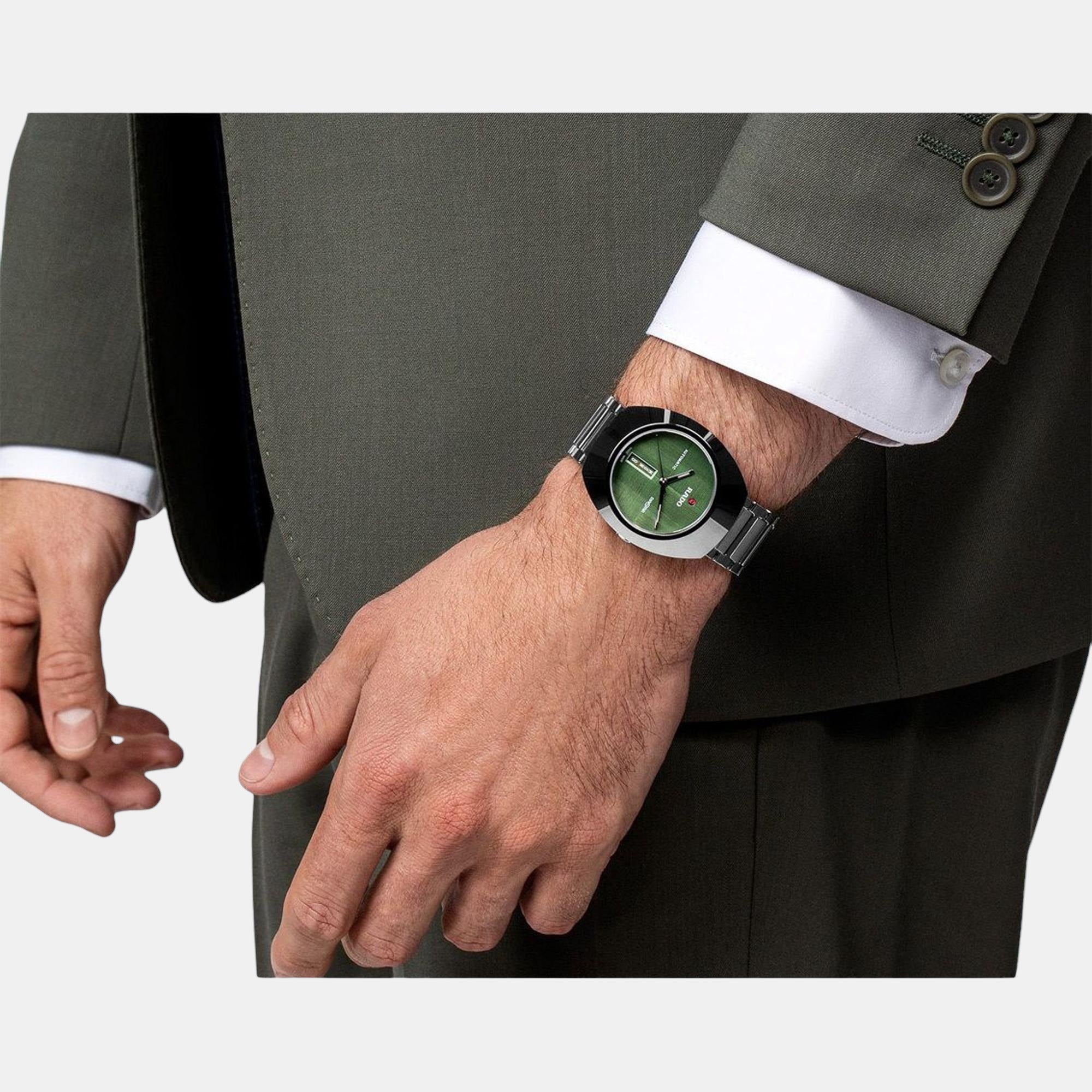 Diastar Unisex Automatic Green Dial Analog Stainless Steel Watch R12160303