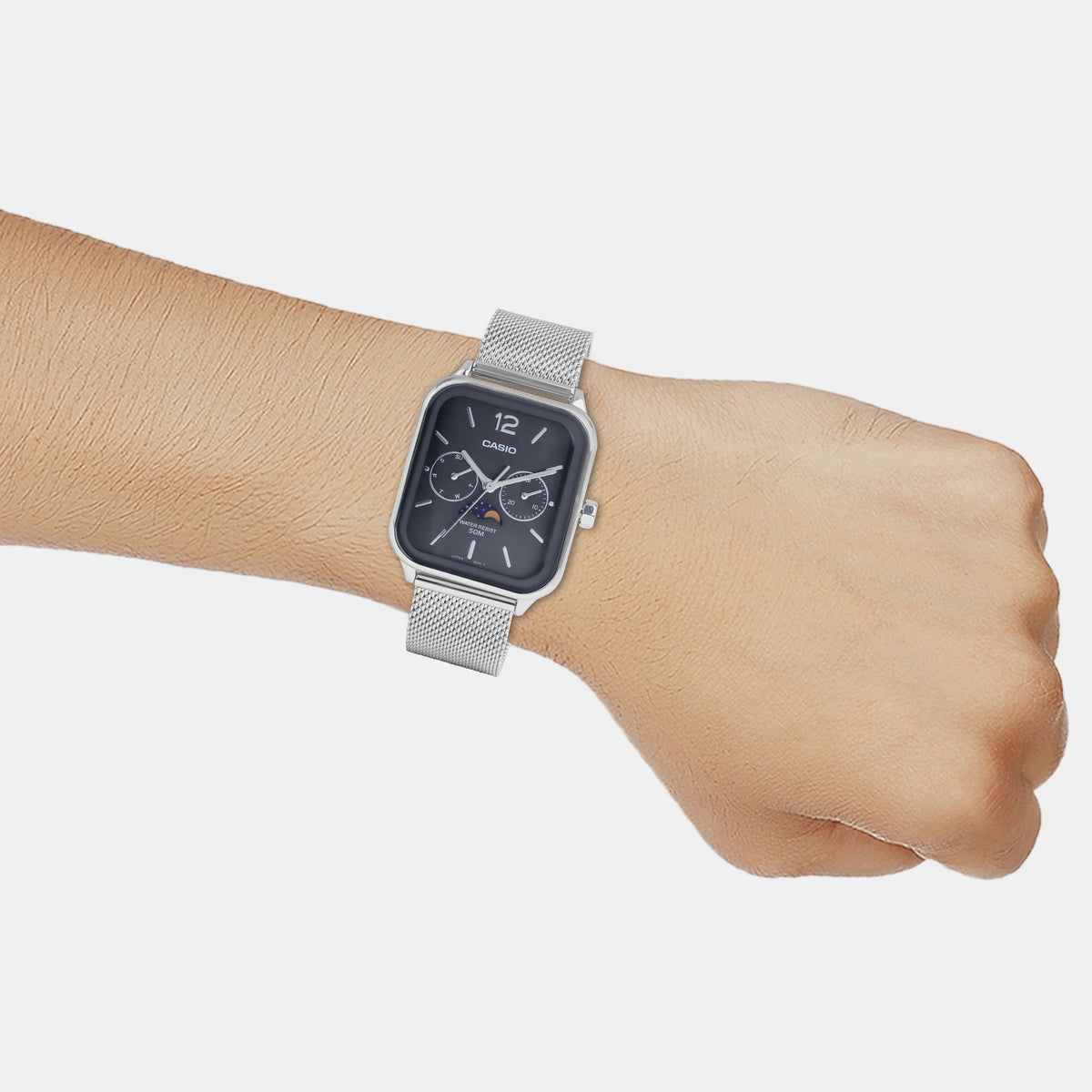 Casio 45 mm Silver Quartz watch