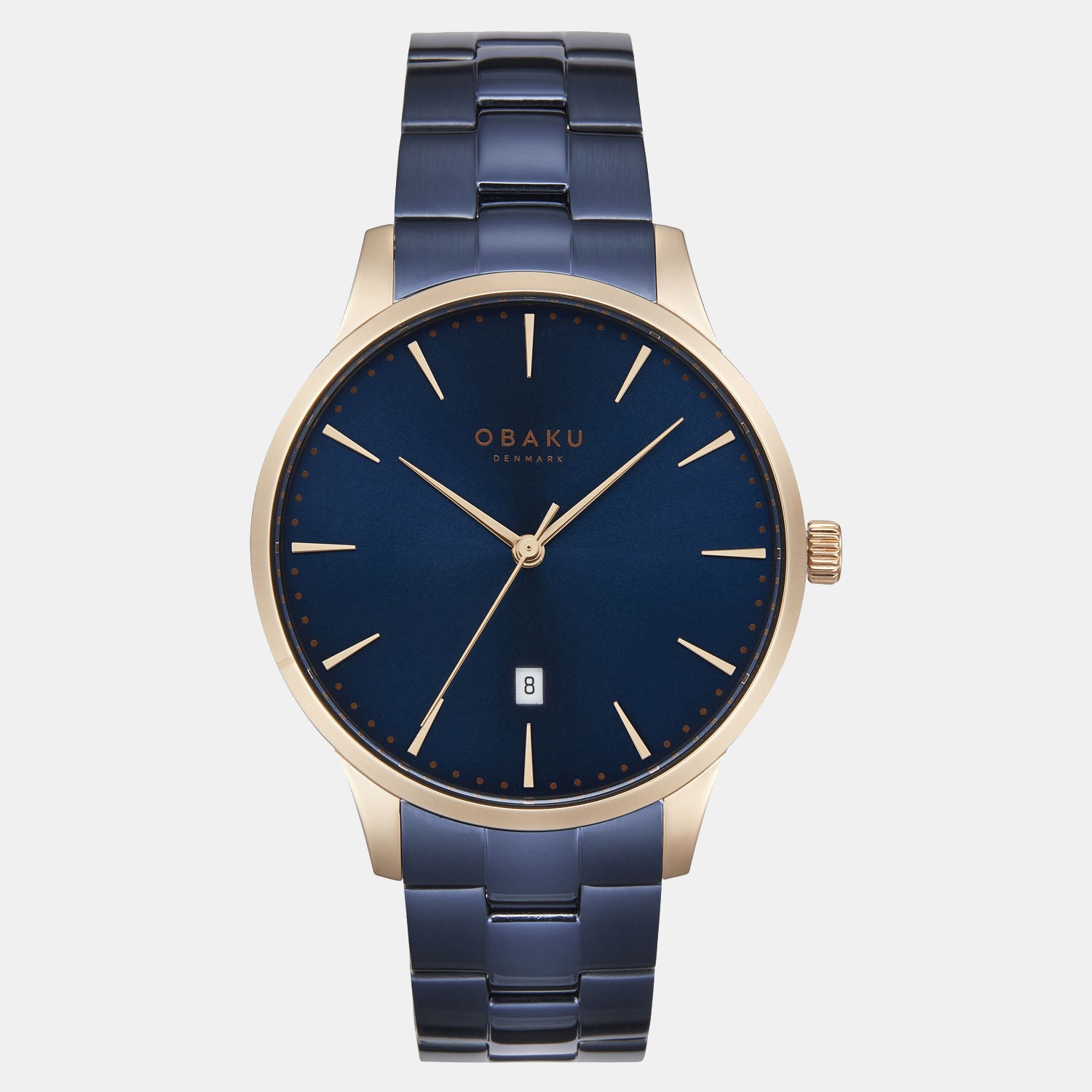 Obaku Round Blue Analog watch