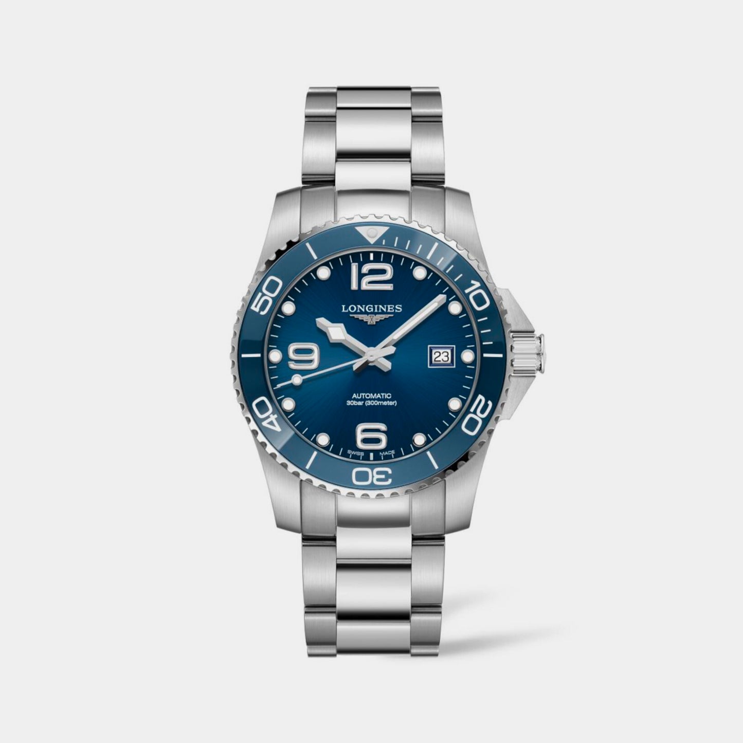 Male Blue Automatic Stainless Steel Watch L37814966