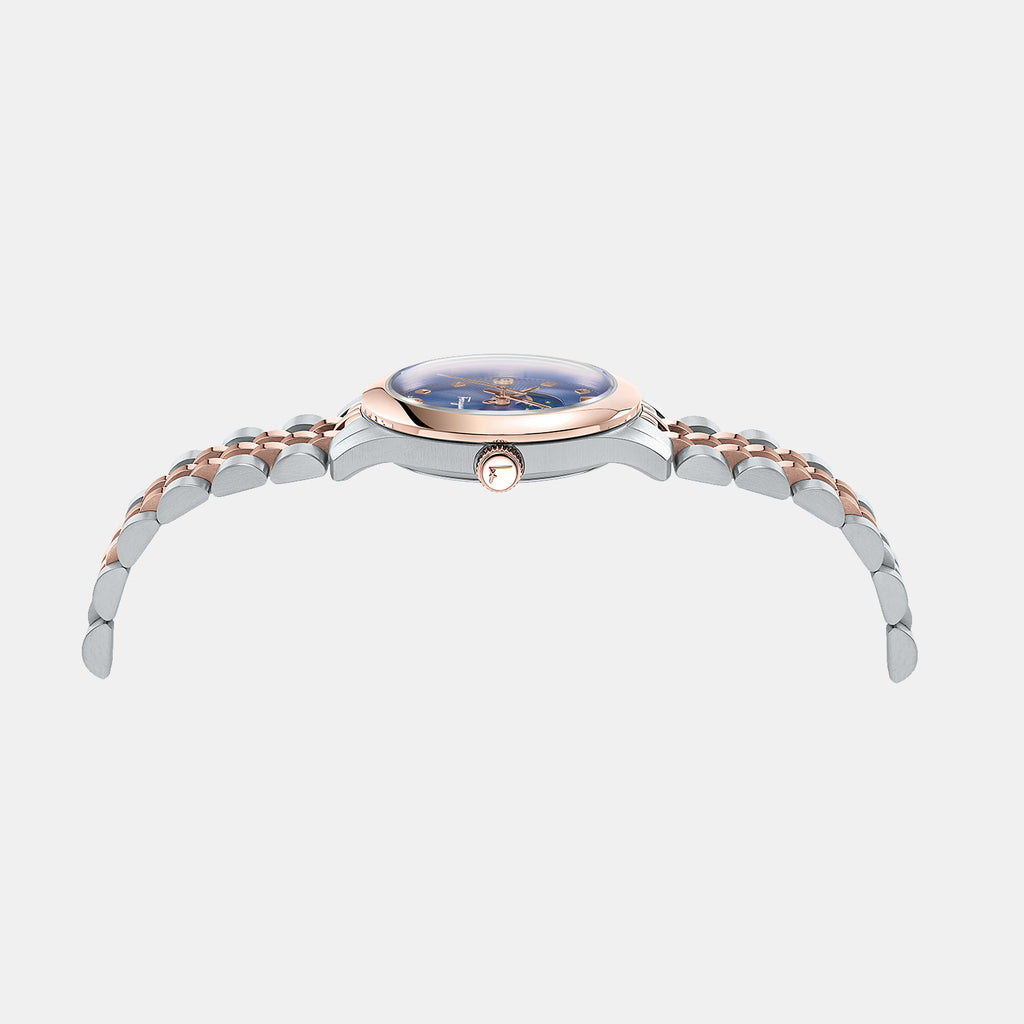 Ferragamo Women Round Blue watch