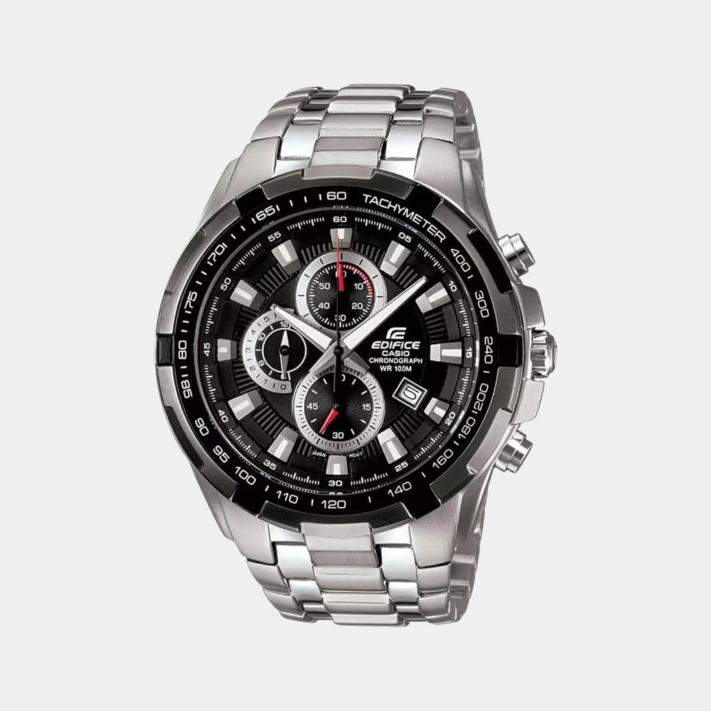 Casio Round Black Chronograph watch