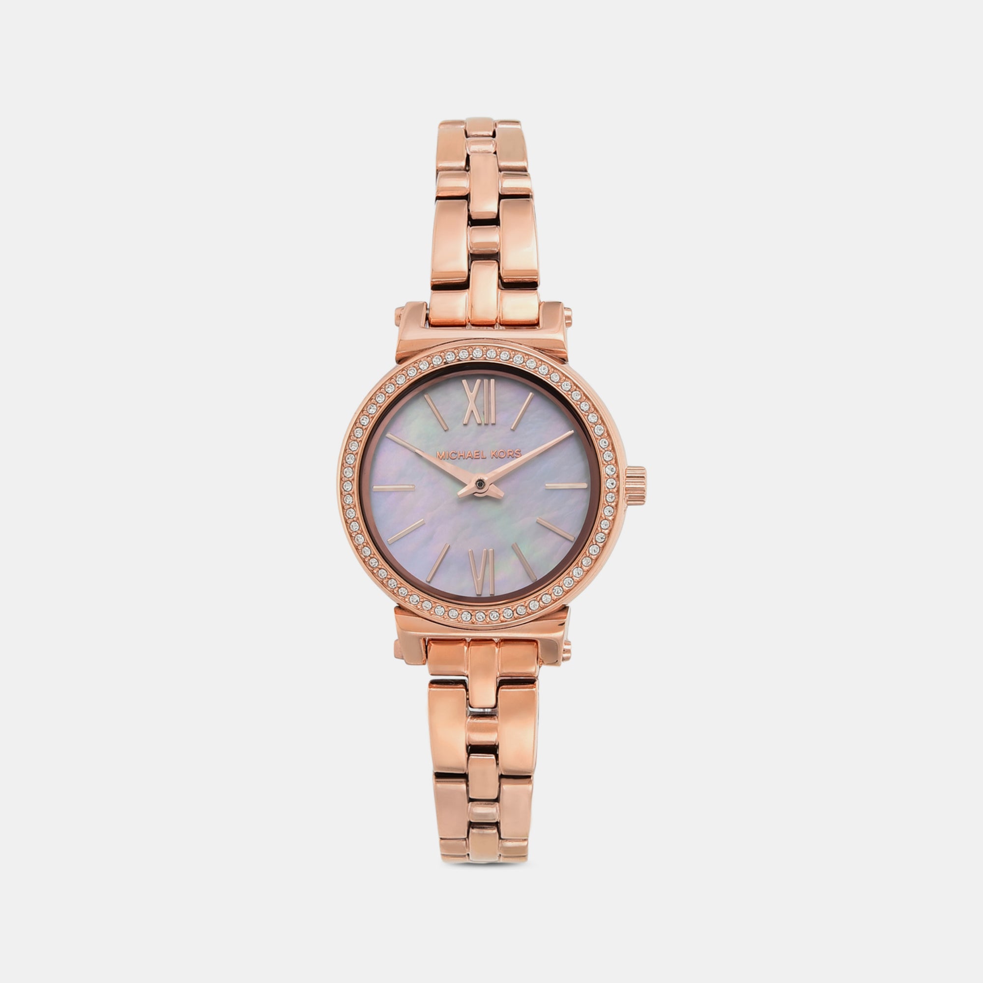 Michael Kors Sofie Women Quartz Mother Of Pearl Dial Analog Stainless ...