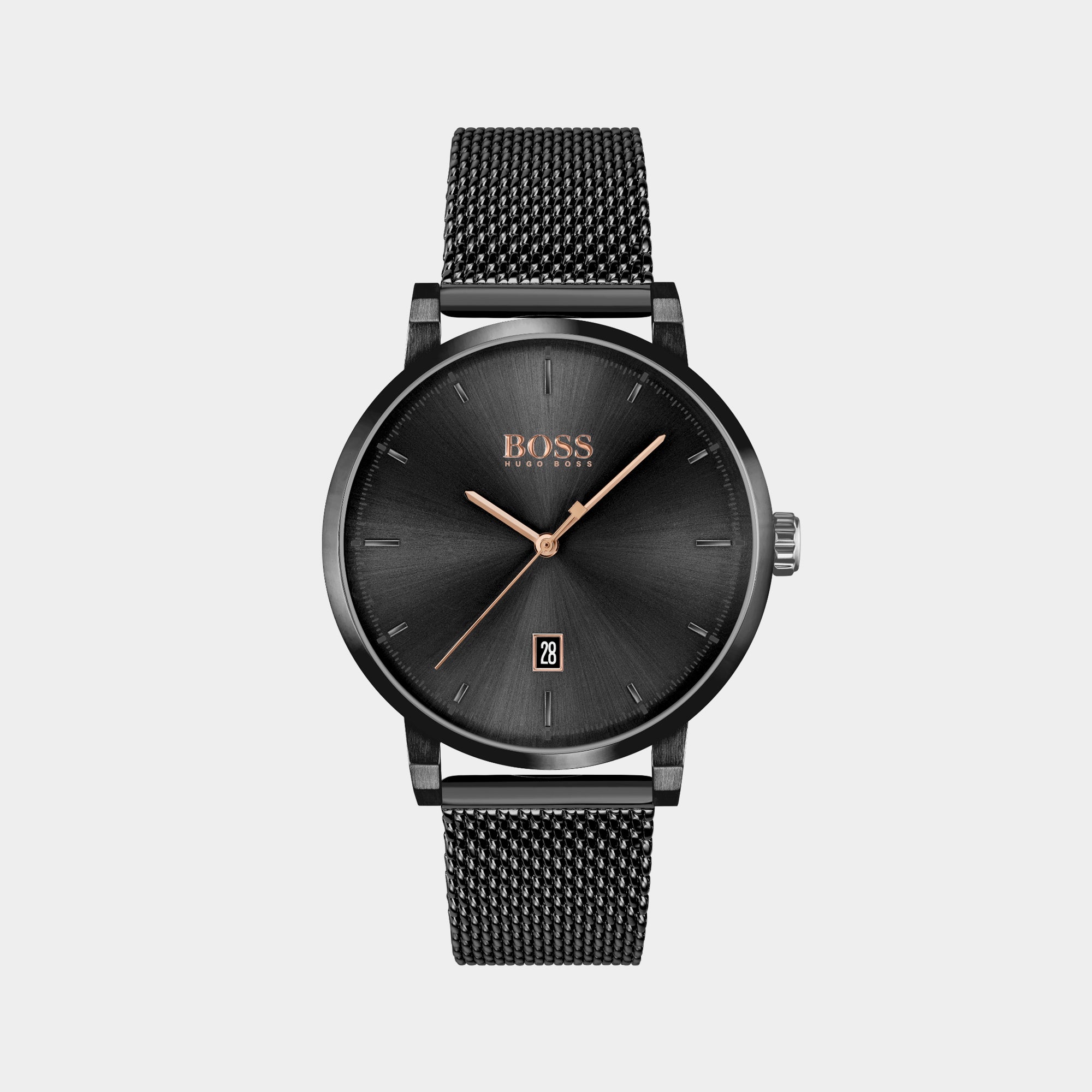 Boss Round Black Analog watch