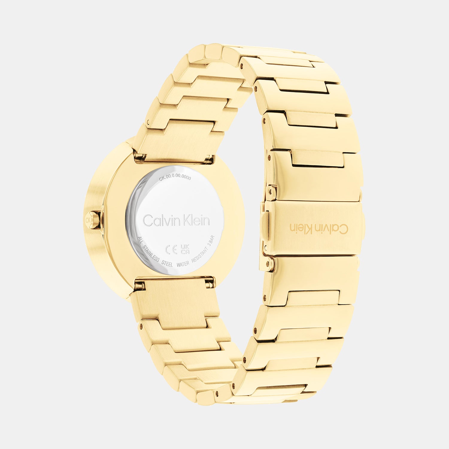 Calvin Klein Unisex Round Gold watch