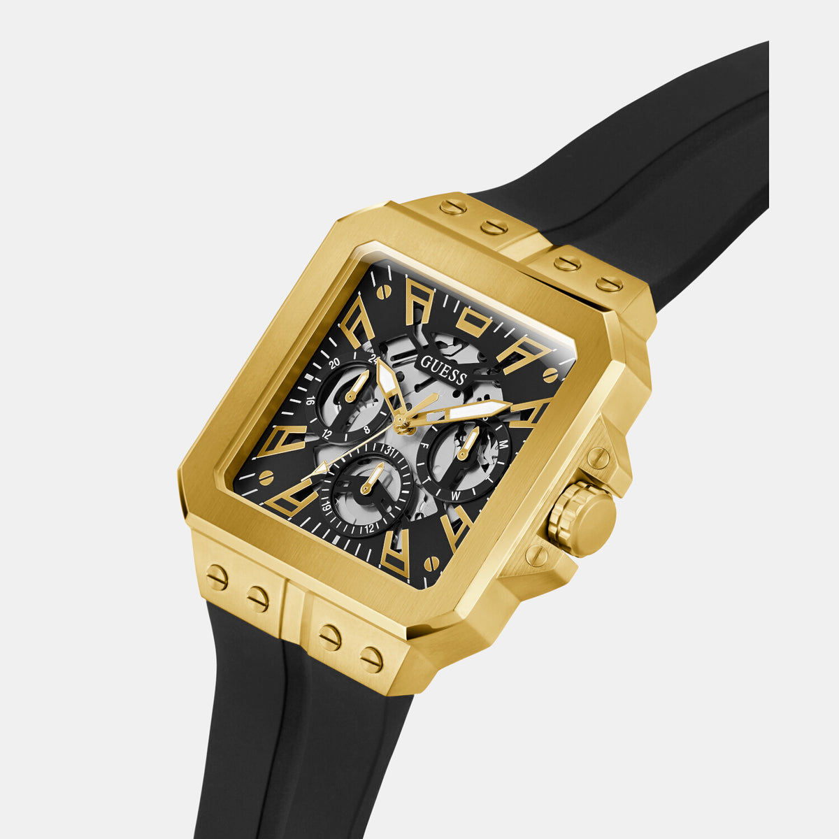 Guess Stainless Steel Square watch