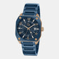 Airborne Men Quartz Blue Dial Analog Stainless Steel Watch Z16008G7MF