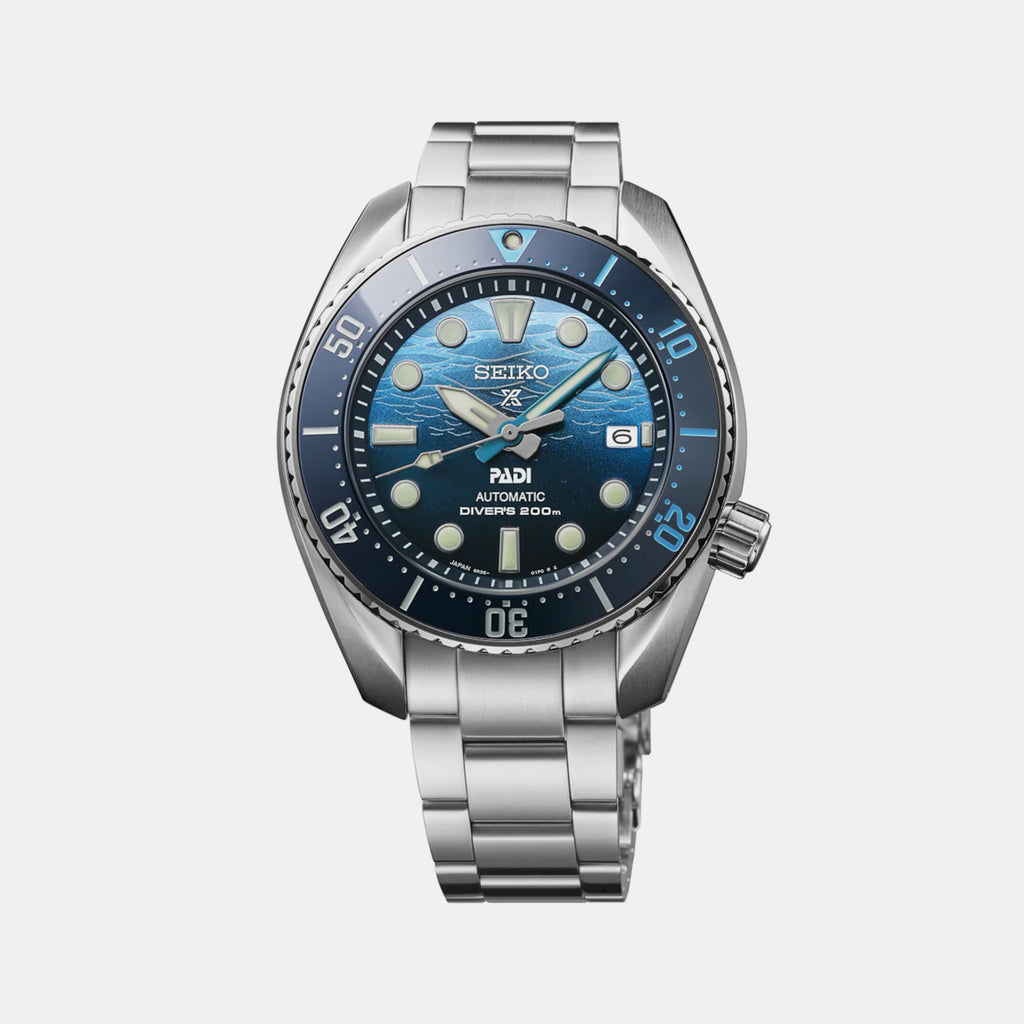 Seiko Round Blue Analog watch