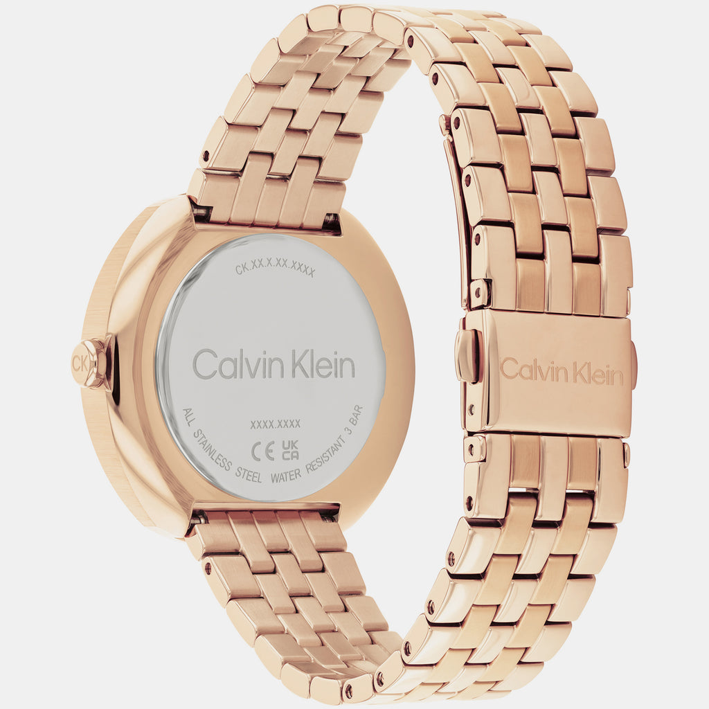 Calvin Klein Women Round Gold watch