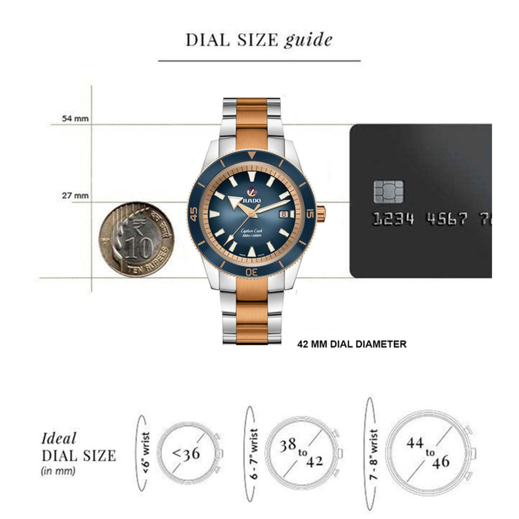 Captain Cook Men Automatic Blue Dial Analog Stainless Steel Watch R32137203