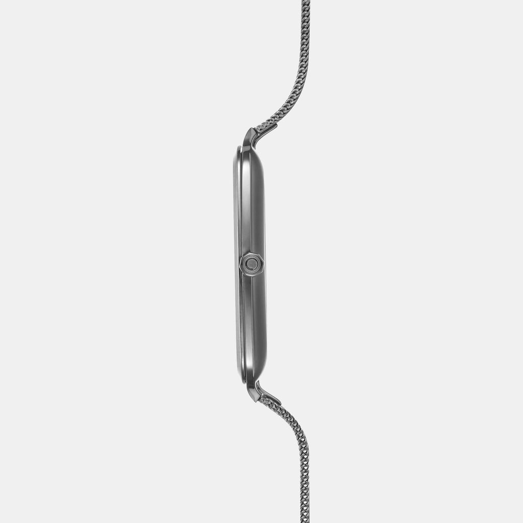 Obaku Men Rectangular Grey watch