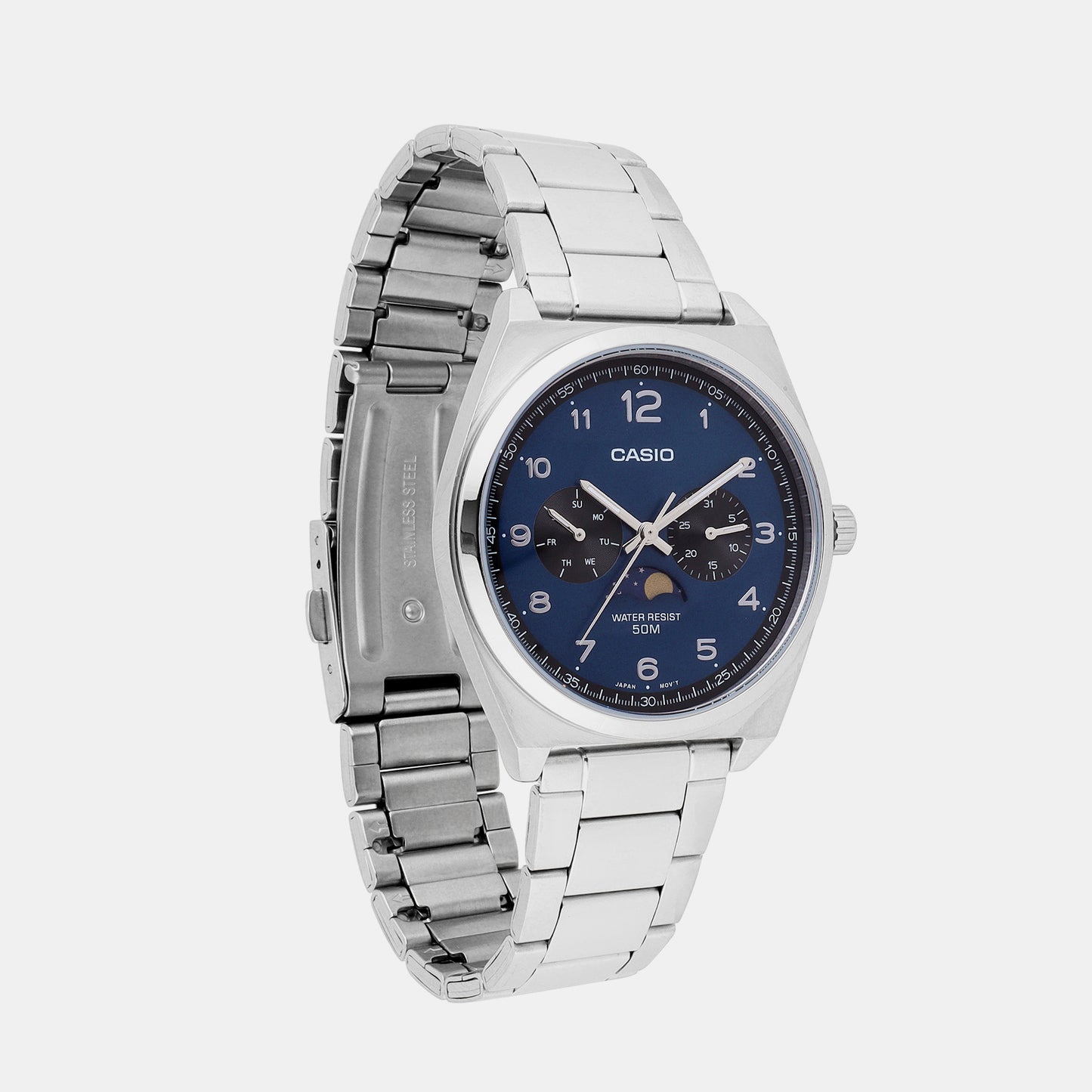 Enticer Blue Men's Chronograph Stainless Steel Watch A2173 - MTP-M300D-2AVDF