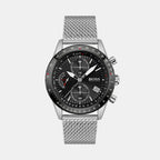 Boss Round Black Chronograph watch