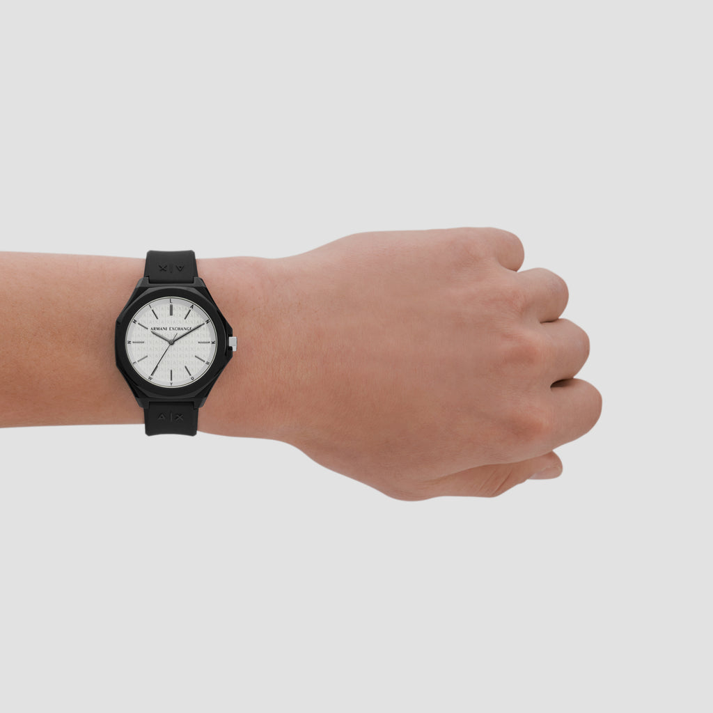 Armani Exchange Men Octagon White watch