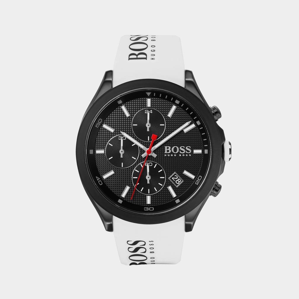 Boss Round Black Chronograph watch
