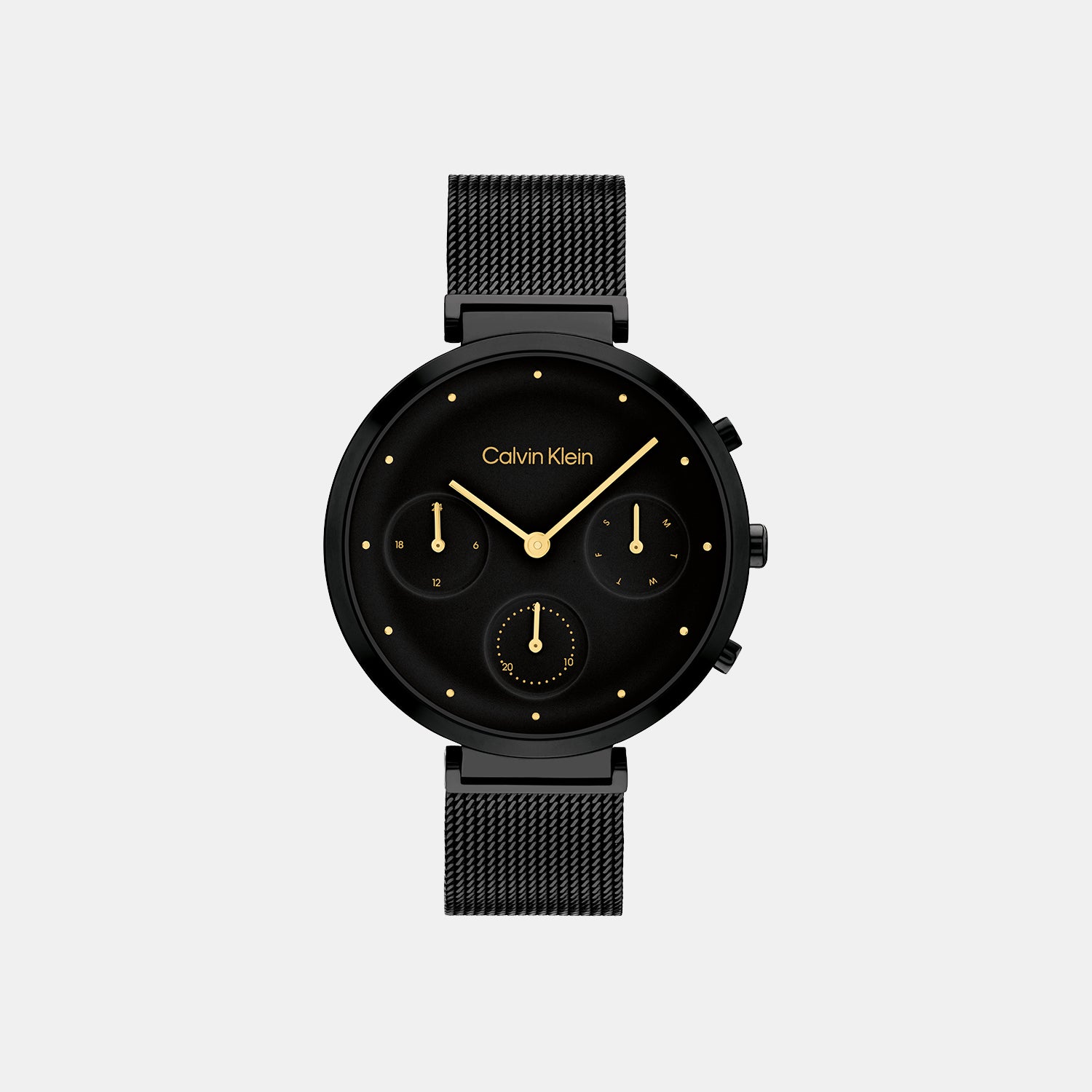Calvin Klein Round Black Chronograph watch