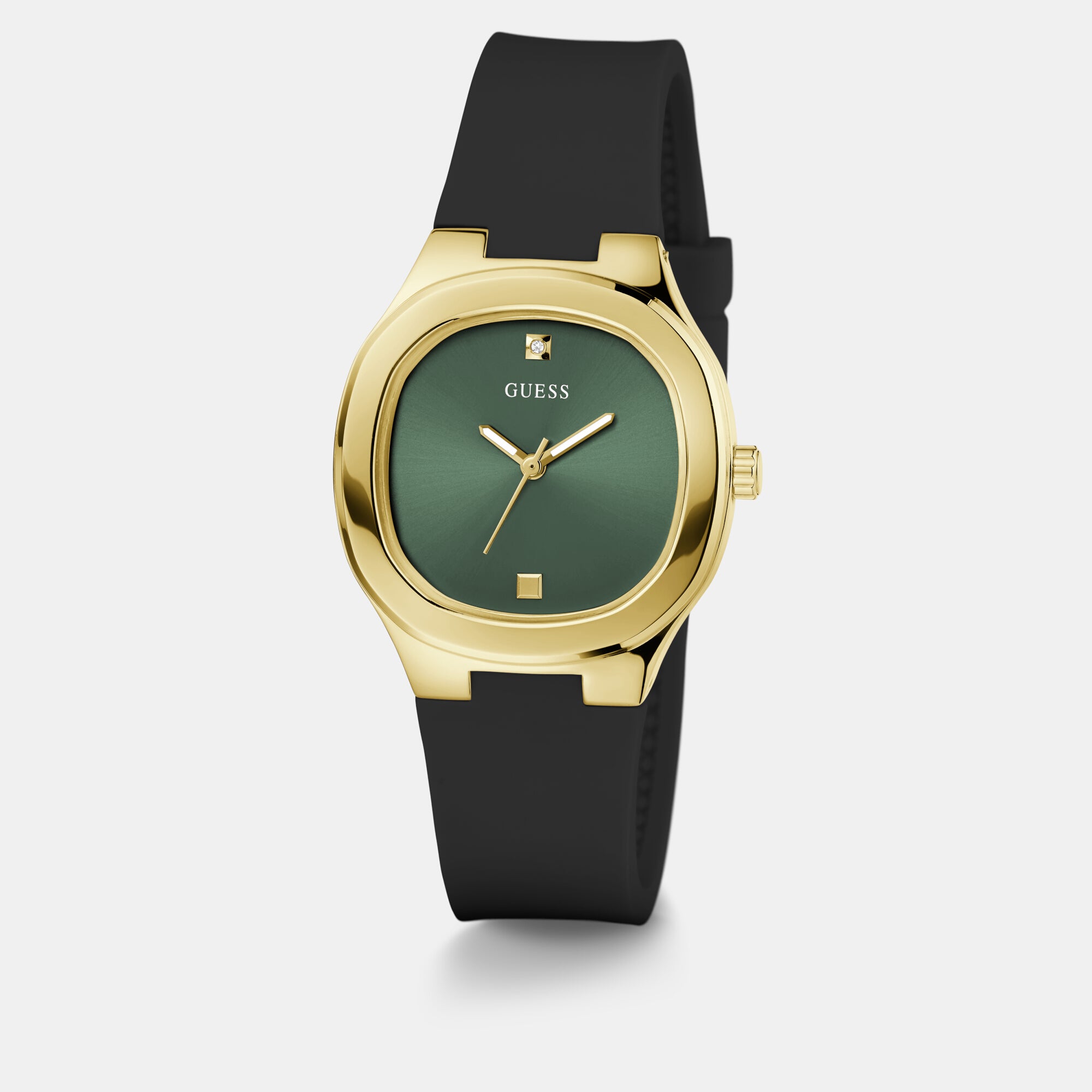 Guess Women Square Green watch